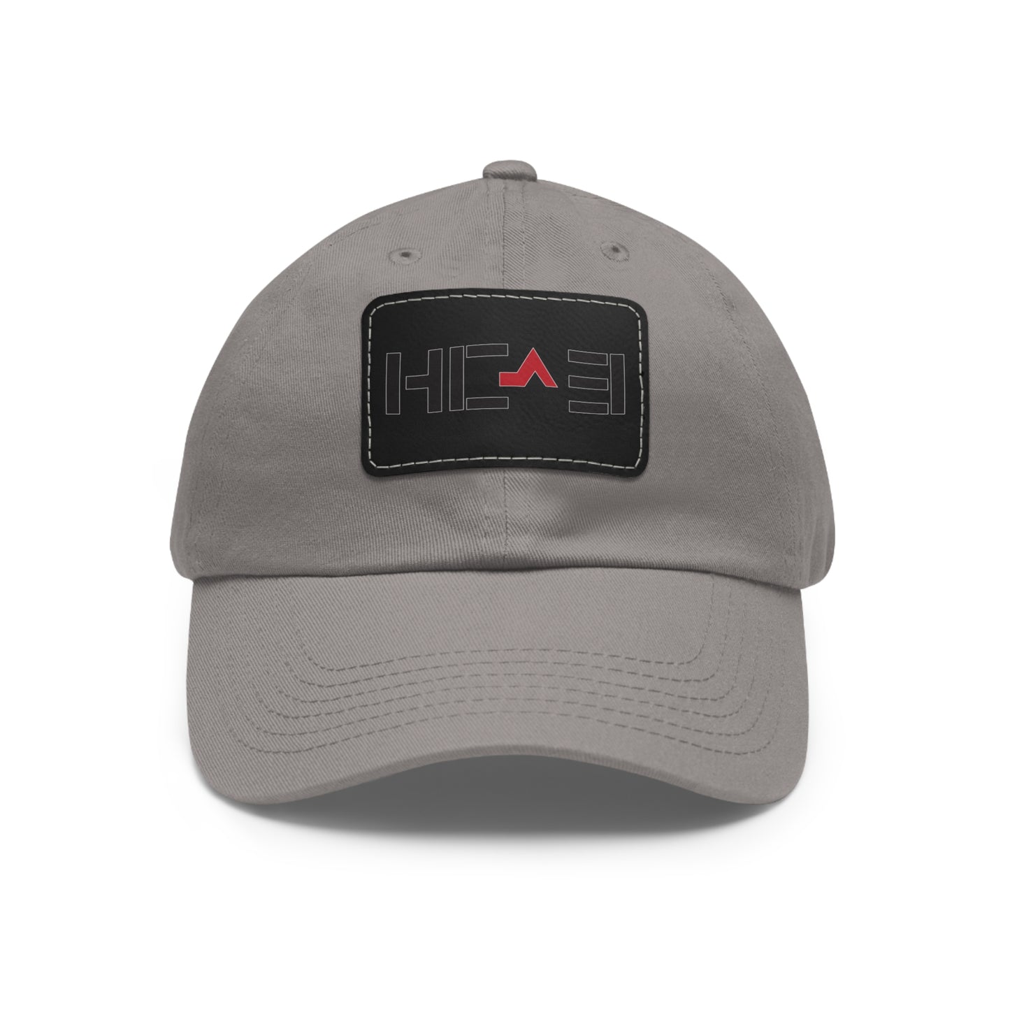 Dad Hat with Leather Patch (Rectangle)